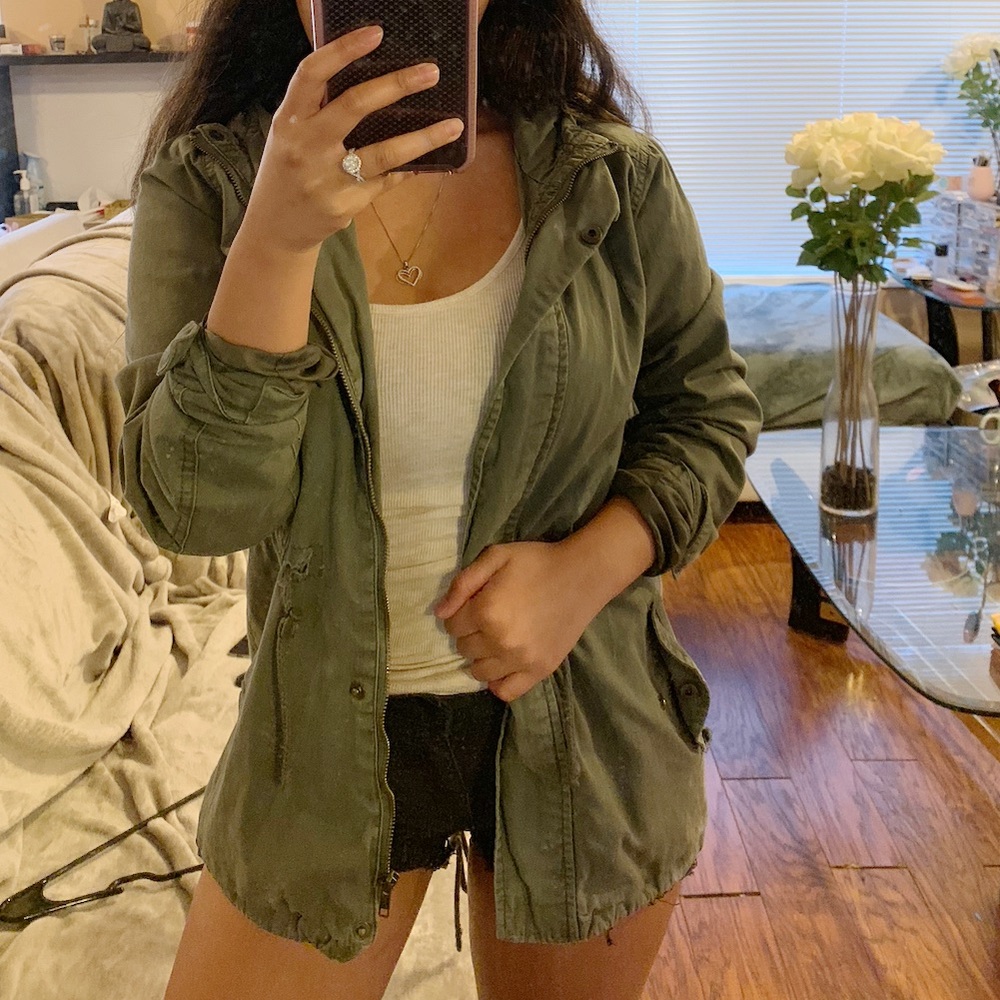 Cute Army Green Jacket